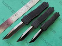 Wholesale Multiple sizes in one Set A161 Dual action Knife out the front Automatic C Steel Blade Tanto Point Straght EDC Tactical Tools Pocket Knives w sheath Cncostco