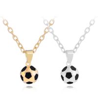 Wholesale Fashion World Cup Football Necklaces Pendants For Women Men Unisex South American Alloy k Gold Silver Plated Link Chain Necklace Friend Gift