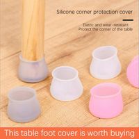 Wholesale Table And Chair Leg Silicone Cap Pad Furniture Foot Cover Non slip Wear resistant Wooden Floor Protective Covers
