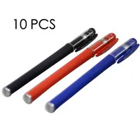 Wholesale Gel Pens YMZ Pen mm Black Blue Red Ink Nose Needle Roller Cap Pulling Design School Office Stationery Supply
