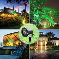 Wholesale Lawn Lamps SUNY Outdoor Indoor Remote Patterns Gobos RG Red Green Laser Landscape Xmas Yard Snow Lighting Home Light Show House