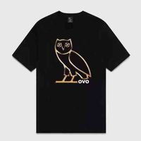 Wholesale HOT Selling OWL Ovo Men s Summer t Shirt Couple Style European and American Hip hop Casual Designer Sports Short Sleeve Cotton Size