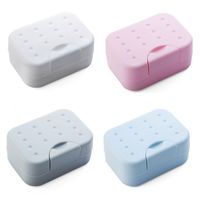 Wholesale Travel hiking soap box hygienic holder easy to carry soap box bathroom dish shower cover soap organizer V2