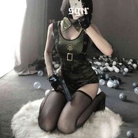 Wholesale Nxy Sexy Set the New Party Military Instructors Cosplay Uniform Cool Girl Army Soldier Costume Role Play Officer Lingerie Jurk