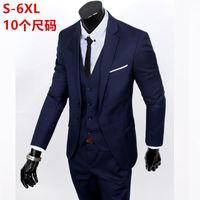 Wholesale Men s Suits Blazers Spring And Autumn Casual Suit Three Piece Bridegroom Man Wedding Light Blue Xy05