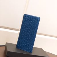 Wholesale Luxury Tire Cowhide weaving Suit Purse Lady Fashion Genuine Leather Wallet A Top Quality Twenty Percent Off The Long Wallets Free shopping