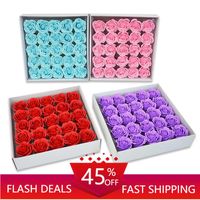 Wholesale Party Favor Set Bath Body Flower Floral Soap Rose Head Artificial For Wedding Decoratio Valentine S Day Gift