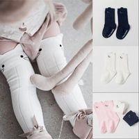 Wholesale 2021 Children Accessories Cartoon Cotton Baby Kids Girls Toddler Knee High Stockings Tights Cats Cartoon Stockings T X2