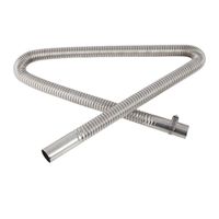 Wholesale 120Cm Stainless Steel Exhaust Clamps Bracket Gas Vent Hose Portable Pipe Silence For Air Diesels Car Heater Kit Manifold Parts