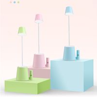 Wholesale Creative multi functional desk lamp bedroom bedside night light LED eye protection reading lamp charging table lampA381