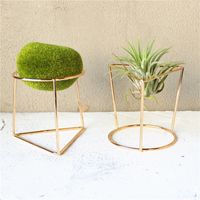 Wholesale Newly Flower Pot Geometric Metal Rack Plant Care Display Holder Stand Garden Decor Y0314 R2