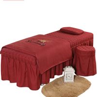 Wholesale High Quality Beauty Salon Bedding Set Thick Bed Linens Sheets Bedspread Fumigation Massage Spa Pillowcase Duvet Cover Sets1 V2