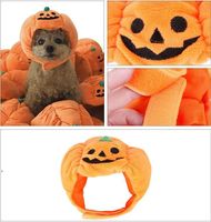 Wholesale Pet Hair Ornaments Halloween Decorations Dog Apparel Funny Pumpkin Hats Cute Animal Costume Personality Transformed Headgear Cat LLF10512