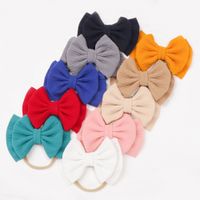 Wholesale Free DHL MQSP inch Colors Baby Girls Bows Hair Band Accessories Lovely Sweet Headbands Kids Girl Princess Big Hairbands Headwear Party Supplies Infant