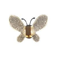 Wholesale Wall Lamp LED Crystal Luxury Butterfly Design Sconce Decor In Bedroom Living Room For Home Interior Unique Lighting Fixture