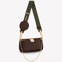 Wholesale Multi Pochette Accessories Bag M44823 Three in One Cross Body A Collection Large Medium Pouch And Small Round Coin Purse Women Classic Mahjong Bags