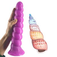 Wholesale Nxy Sex Products Dildos Luuk Anal Plug Spiral Big Dildo Long Toys for Women Conch Design Anus Massage Stimulation Flirting Japanese Doll