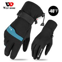 Wholesale 2 pairs of very warm winter ski gloves M thick snow touch screen motorcycle sports bicycle