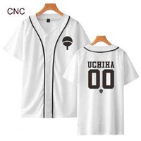 Wholesale Fashion Naruto Baseball T shirt Street Wear Anime t shirt Popular Casual Japanese Men Women Children White Top Print