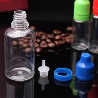 Wholesale 2000pcs PET E Liquid Dropper Bottle With Tamper Evident Cap Long Thin Tips Clear Plastic Needle Bottles ml