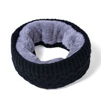 Wholesale Cycling Caps Masks Ski Neck Scarfs Winter Thicken Warm Gaiter Warmer Knit Fleece Lined Circle Scarf For Men Women