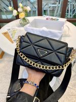 Wholesale Classic woman hand bags genuine leather flap clutch shoulder small Female package lamb purse gold chain fashion bag