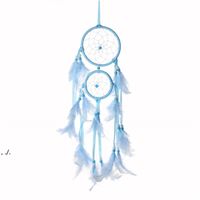 Wholesale Home Furnishing Wind Chime Indoor Colorful Wool Dream Catcher Net Originality New Trend Feather Pendant Wall Hanging LLE10487