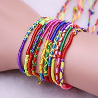 Wholesale Women Men DIY Charm Rope Bracelet Random Color Jewelry Braid Strands Friendship Cord Handmade Bracelet Gift