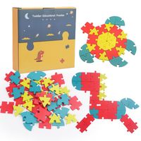 Wholesale Learning Toys Montessori New Childrens Wooden Creative Puzzles Years Old Traffic Animal Numbers and Letters Jigsaw Puzzle Toys