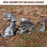 Wholesale Garden Decorations P82C Section Realistic Gothic Dragon Statues Outdoor Decoration Fantasy Animal Resin Sculpture Landscaping Ornament