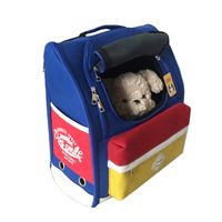 Wholesale College Style Pets Backpacks Large Space Dog Carrier Breathable Outdoor Pet Carriers Multi Zipper Dogs Backpack