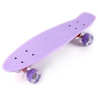 Wholesale Skateboard Skate Board Inches Cruiser Four wheel Banana Style Plastic Board Deck Aluminum Bracket with LED Flashing Wheels