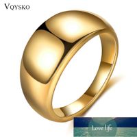 Wholesale Customized Women Smooth Ring Gold Color Stainless Steel Personalized Finger Rings Female Fashion Jewelry Anilli Mujer Factory price expert design Quality Latest