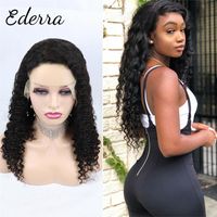 Wholesale Lace Wigs Inch Curly Front Human Hair x4 Deep Wave Frontal Wig Closure Transparent For Black Women