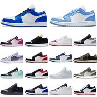 Wholesale 2021 Jumpman low s outdoor athletic shoes top OG Tag black toe court purple SP Travis Scotts Game Royal Gym Red men women sneakers Trainer