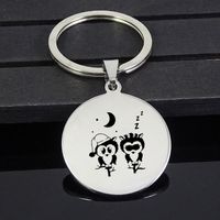 Wholesale Keychains Funny Sleeping Owls Keychain Moon And Star Jewelry For Men Women Price YP7384