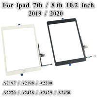Wholesale 10Pcs Touch Screen Digitizer Outer Glass Panel With Home Button Flex Rubber Bracket Adhesive Tools for ipad th Inch Black White Rose Gold Pink Replacement Parts