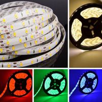 Wholesale Strips M LEDs DC12V IP65 Waterproof SMD LED Strip Lights For Theaters Clubs Shopping Malls Hallways Stairs Trails Windows