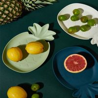 Wholesale Creative European Pineapple Shape Fruit Plates Office Home Living Room Coffee Table Small Plate for Candy Chocolate Nuts Dish NHF11190