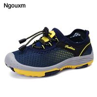 Wholesale Athletic Outdoor Ngouxm Children Quick Dry Wading Shoes Breathable Summer Water Non slip Sport Mesh Solid Sneaker Kids Boys Beach