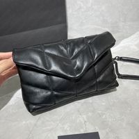 Wholesale Luxurys Designers Bags mini loul0u puffe top qaulity women Handbags quilted black lambskin Soft Genuine Leather chain shoulder messenger envelope bag