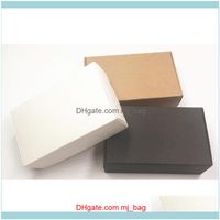 Wholesale Wrap Event Festive Supplies Home Gardenblack Carton Kraft Paper Tab Lock White Gift Packing Wedding Candy Box Party Favors Soap Boxes Dro