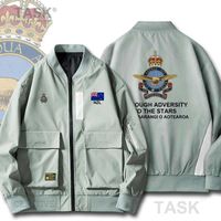 Wholesale Military Army Jackets Air Force New Zealand Zealander NZ NZL country mens jackets coats Hit Color Streetwear Baseball Jackets H0913