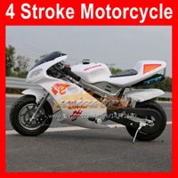 Wholesale 4 stroke mini motorcycle sports motorbike leisure entertainment CC adult children toy small off road real MOTO bike Christmas gifts colors Scooter Autobike