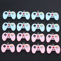 Wholesale 10pcs pack cute game controller camera resin charms pendants for decoration necklace earring keychain jewelry making accessories