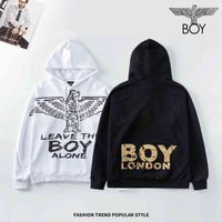Wholesale Autumn and winter fashion Eagle Boy London couple cotton gilt printed letters casual loose hooded sweater