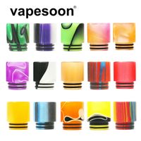 Wholesale VapeSoon Colorful Resin Drip Tip Suit For TFV12 Prince TFV8 BIG BABY IJUST etc Vape Mouthpiece Retail Box Package
