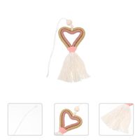Wholesale Pendant Necklaces Pc Valentine Cotton Rope Woven String Wall Hanging Decor Tassel Home