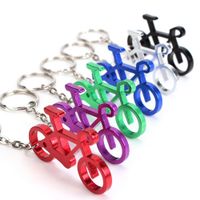 Wholesale Small Keyfob Bicycle Keyring Stainless Steel Bottle Opener Cycling Colorful Metal Keychains Sports Souvenirs Tool