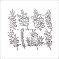 Wholesale Painting Arts Crafts Gifts Home Gardenpainting Supplies Tree Leaf Metal Cutting Dies Stencils For Diy Scrapbook Po Paper Card Decorative